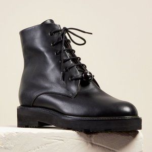 Dear Frances Park Boot Black Leather 39 // 8.5